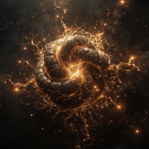 “Energía bloqueada disolviéndose en el Ritual Limpieza Profunda 9 Días, símbolo de negatividad acumulada.”